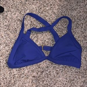 Royal blue target swim top
